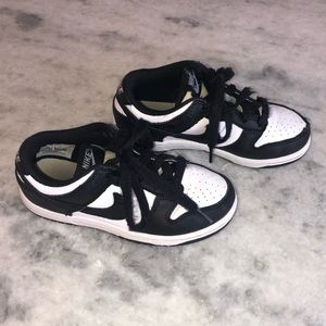 Black & White Nike Dunk Low- Size 12c